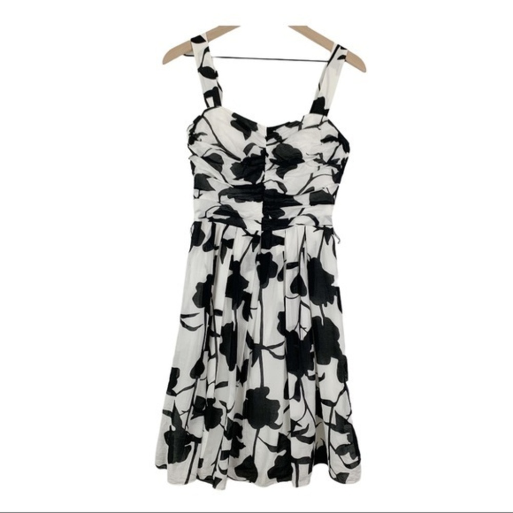WHBM Fit and Flare Sleeveless Floral Dress